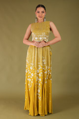 Mustard Yellow Blouse and Skirt4665 video